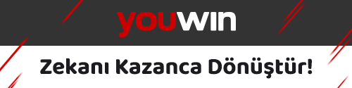 Kırmızı beyaz logo ve soyut çizgiler